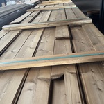 Ca. 29x Thermo Vuren veer en groef, 19x130mm, lengte 510cm